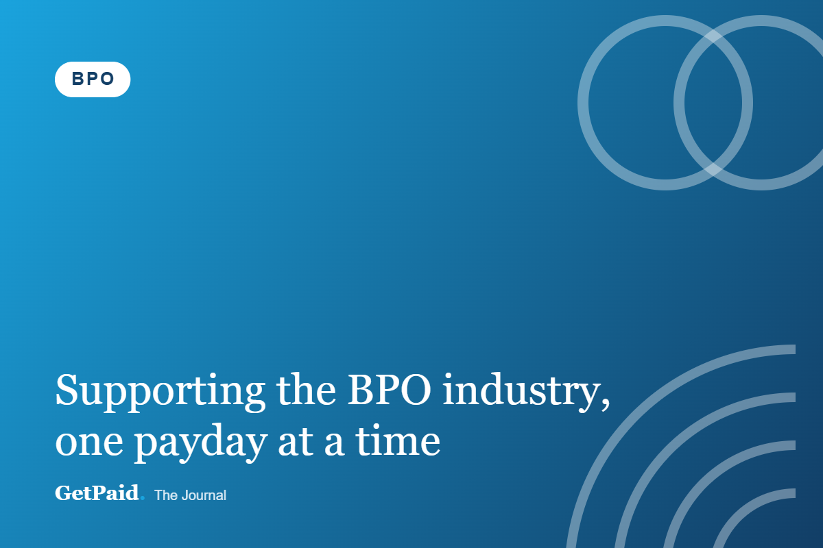 Supporting the BPO industry — one payday at a time