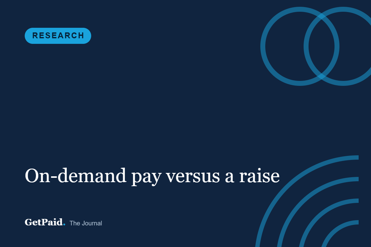 Why frontline workers rank on-demand pay above a raise